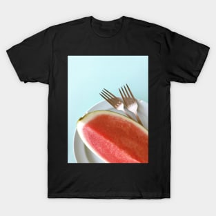 Summer Watermelon Wedge and Two Forks T-Shirt